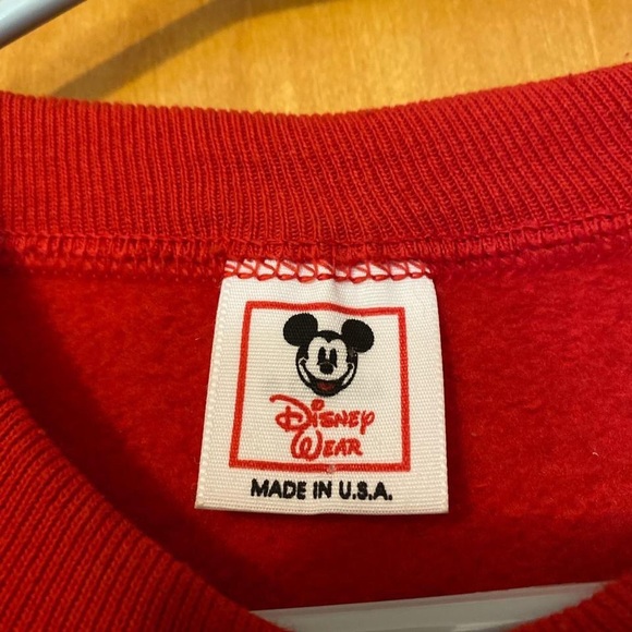Vintage Disney Wear Red Mickey Mouse Sweatshirt Small - Picture 4 of 4